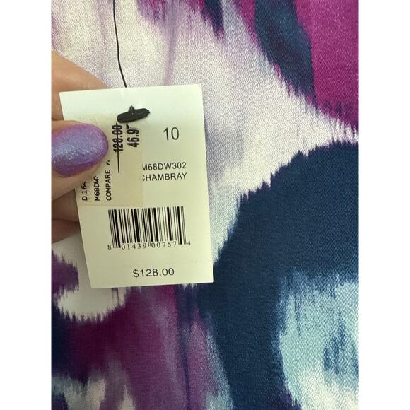NWT Tahari Cotton Stretch Skirt in Chambray, 10 - Picture 4 of 5